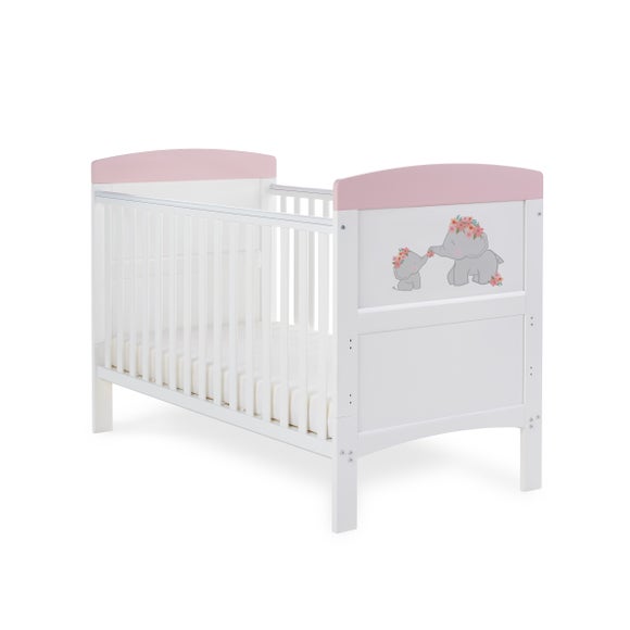 Obaby Grace Elephants Cot Bed, product image 1