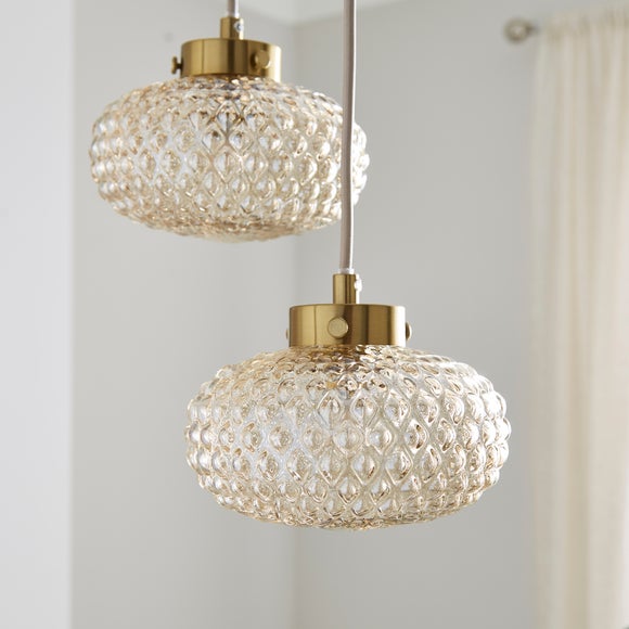 Silas Embossed 5 Light Adjustable Cluster Ceiling Light