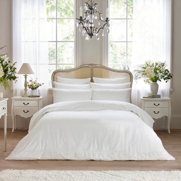 Dorma Elmley Embroidered 100% Cotton Sateen Duvet Cover & Pillowcase Set, product image 47