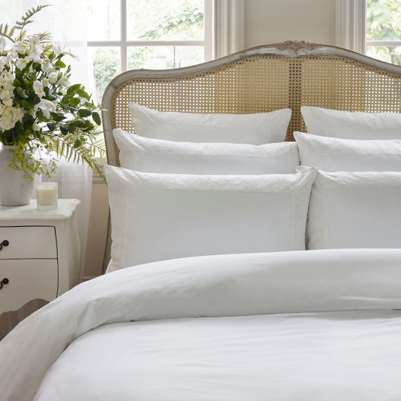 Dorma Elmley Embroidered 100% Cotton Sateen Duvet Cover & Pillowcase Set, product image 11