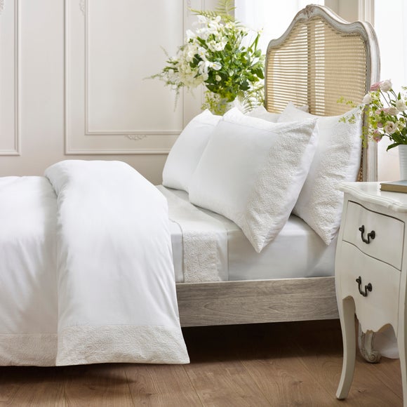 Dorma Elmley Embroidered 100% Cotton Sateen Duvet Cover & Pillowcase Set, product image 14