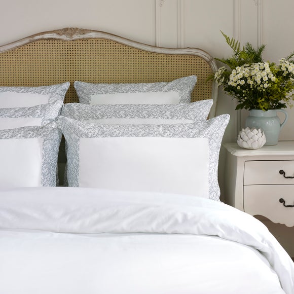 Dorma Elmley Embroidered 100% Cotton Sateen Duvet Cover & Pillowcase Set, product image 40