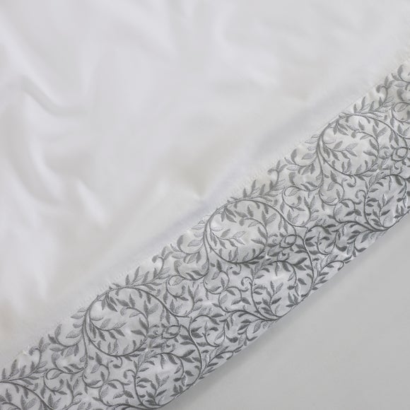 Dorma Elmley Embroidered 100% Cotton Sateen Duvet Cover & Pillowcase Set, product image 8