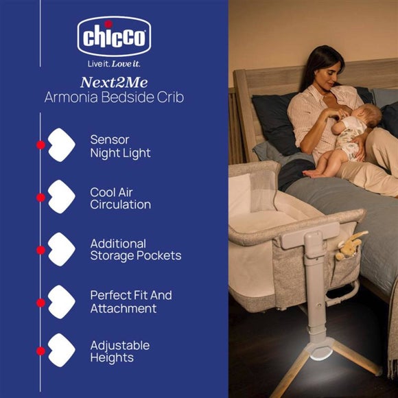 Chicco Next to Me Armonia Scandinavian Crib