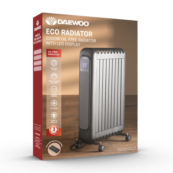 Daewoo 2000w Oil Free Radiator
