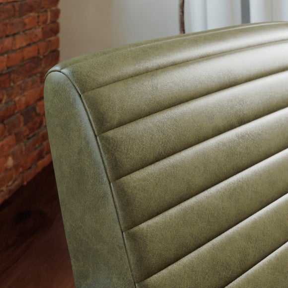 Quinn Faux Leather Wooden Arm Accent Chair, product image 18