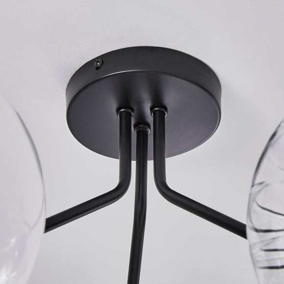 Nila 6 Light Semi Flush Ceiling Light