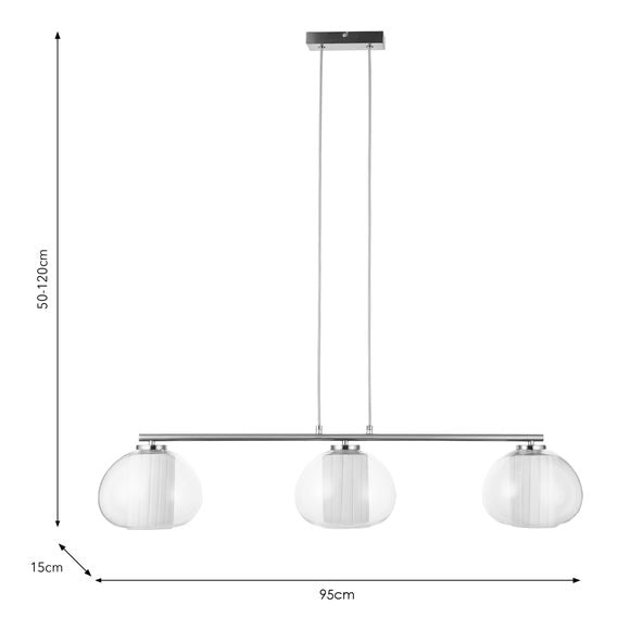 Harnell 3 Light Adjustable Diner Ceiling Light