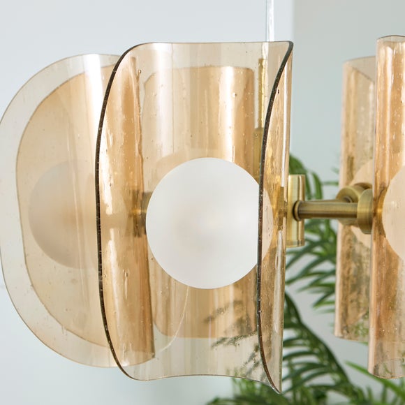 Curve 5 Light Adjustable Pendant Light