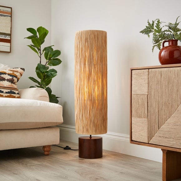 Niki Raffia Floor Lamp