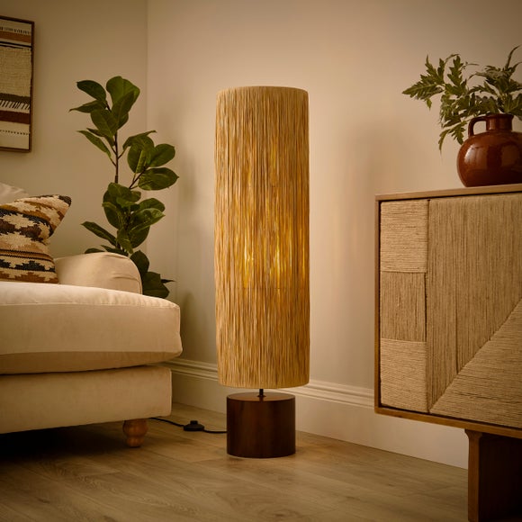 Niki Raffia Floor Lamp