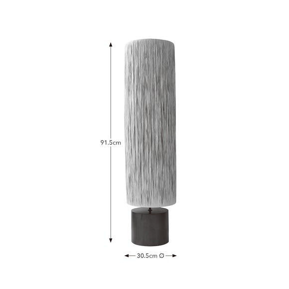 Niki Raffia Floor Lamp