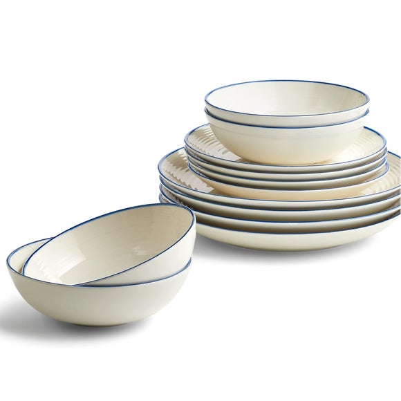 Royal Doulton Gordon Ramsay Maze Denim Line 12 Piece Dinner Set