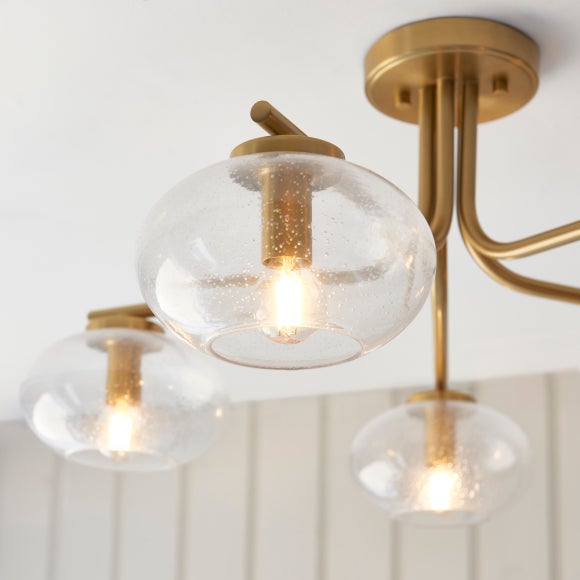 Vogue Jarred 5 Light Semi Flush Ceiling Light