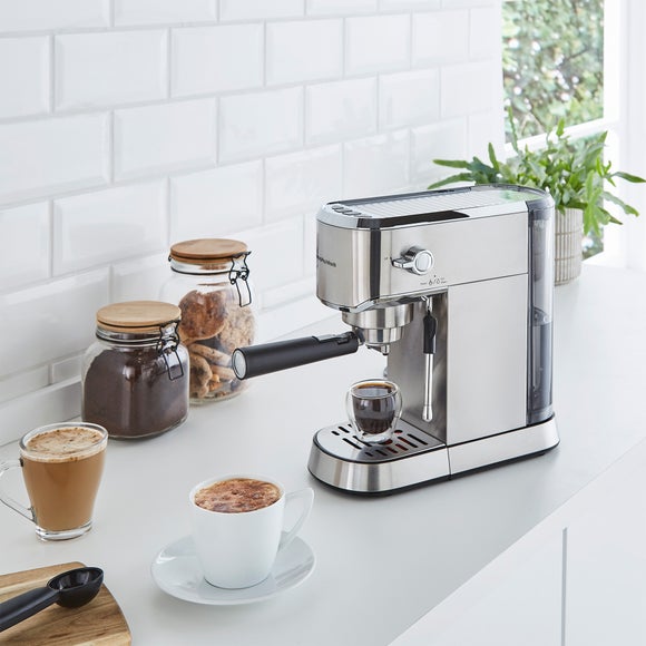 Morphy Richards Stainless Steel Traditional Compact Pump Espresso Coffee Machine