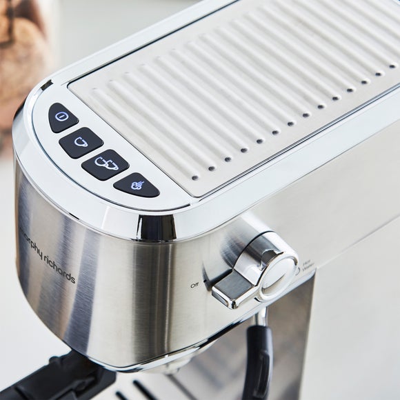 Morphy Richards Stainless Steel Traditional Compact Pump Espresso Coffee Machine