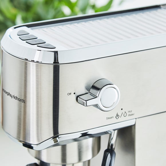 Morphy Richards Stainless Steel Traditional Compact Pump Espresso Coffee Machine
